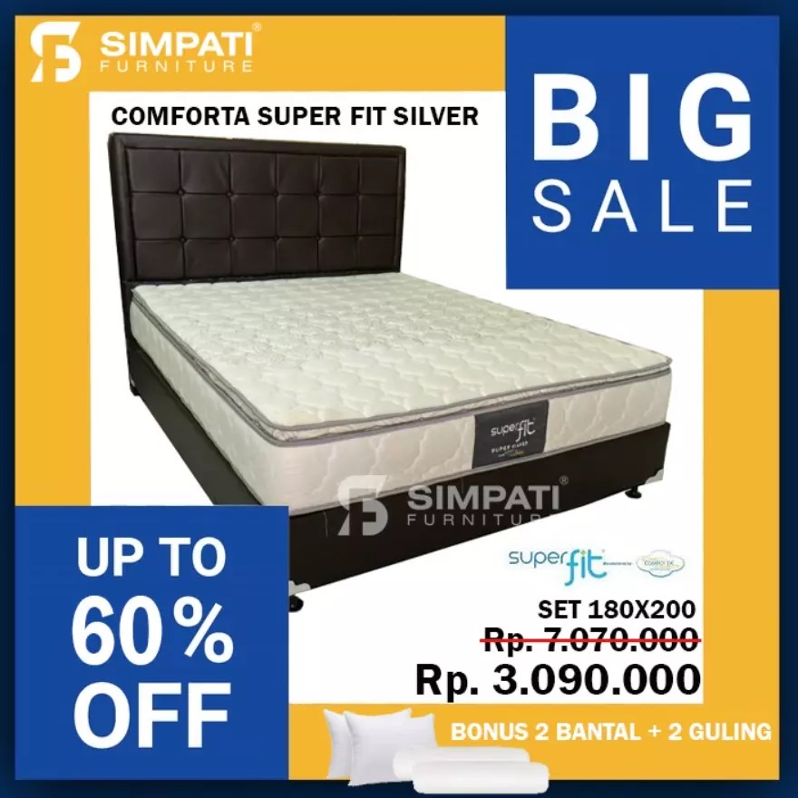 Comforta Superfit Silver Set Springbed