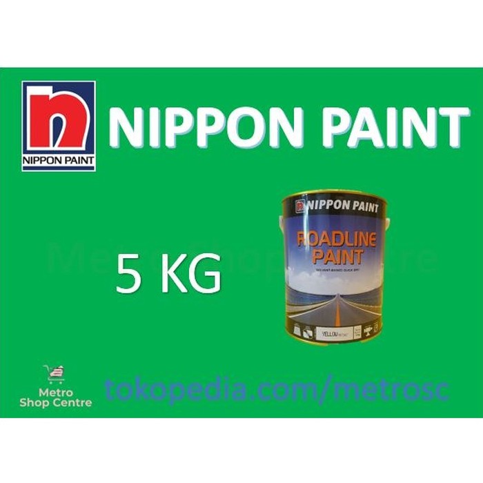 NIPPON PAINT - Cat Jalan RoadSHOPEEPaint 5 Kg Yellow (Kuning)