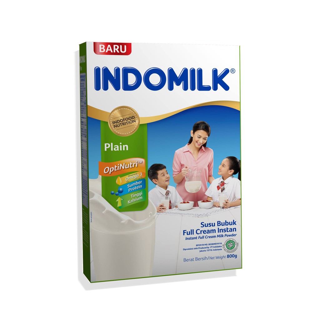 

Susu Bubuk Indomilk Instant Full Cream Plain 800G X Pcs