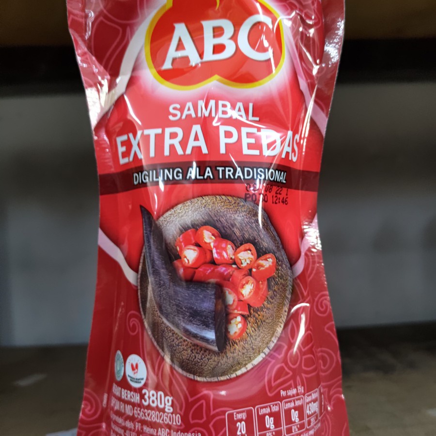 

ABC sambal extra pedas saus 380 gr