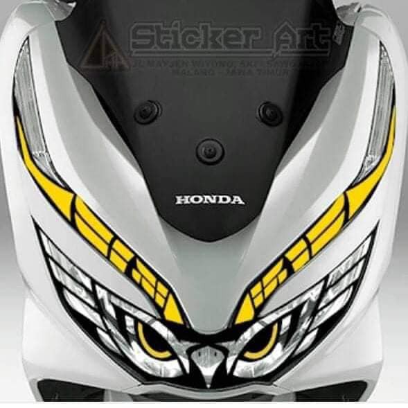 Stiker lampu / headlamp PCX Mata Elang