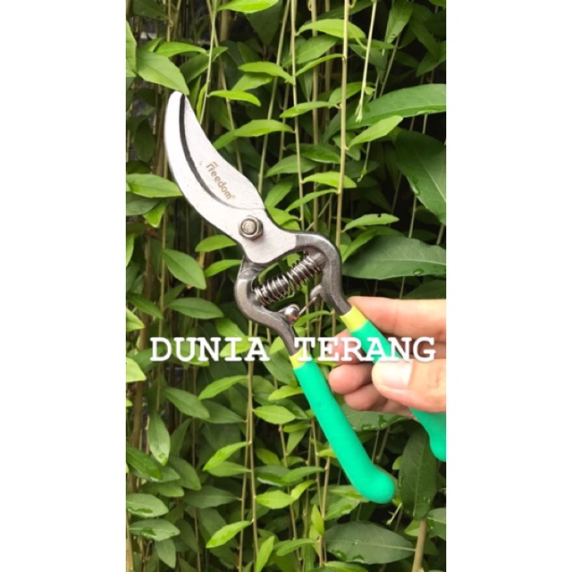 Gunting Dahan FREEDOM 8in / Gunting Tanaman Bunga Ranting Daun / Pruner Shears 8&quot; STV-296 (Garden)