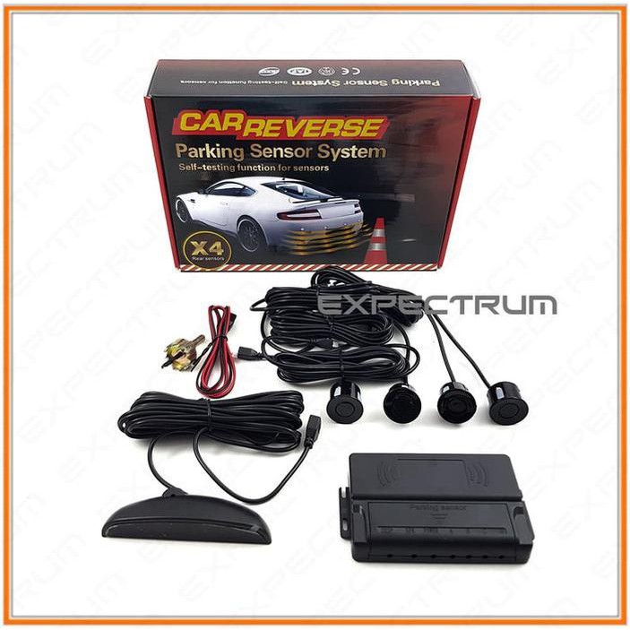 Sensor mundur / Parkir Mobil 4 Titik + Display Meter..