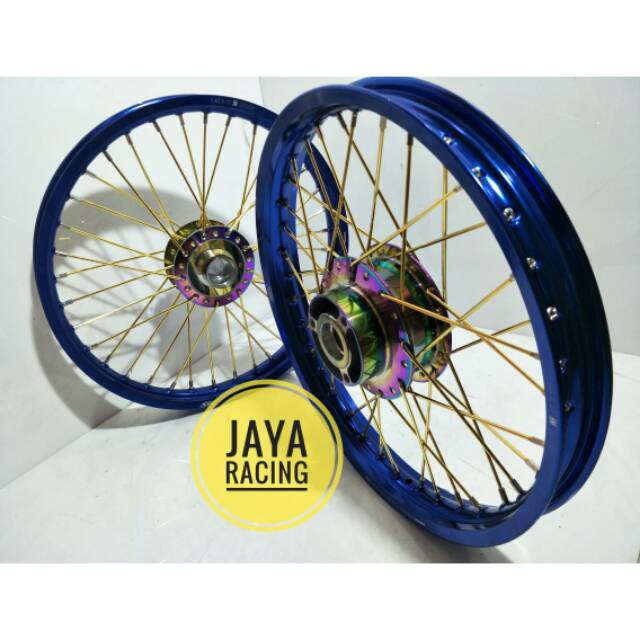 Sepaket velg ring 17 Model Tk satria fu tromol pelangi sepaket lengkap plus stel velg bisa reguest