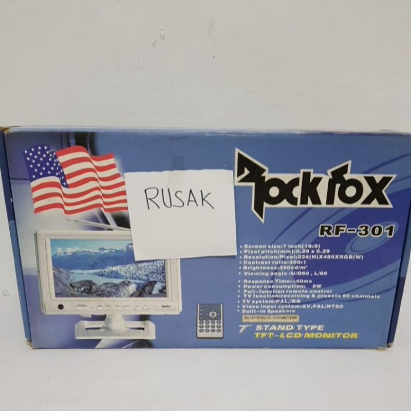 jual RUSAK BEKAS TV 7 inch Rockfox RF 301