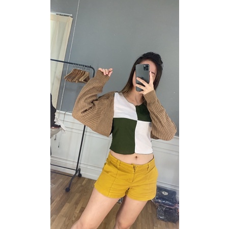 BEFAST - ZEC OOTD Wanita Cadigan KARAI / RJT Liam Oversize Crop Cardigan / Cardigan Polos Wanita