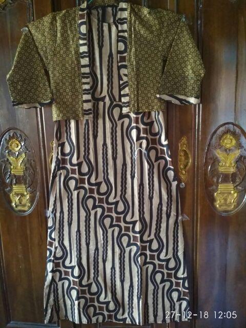 Gamis Bolero Sogan Lepasan Variasi Motif Kekinian Pakaian Kerja Kantor Kondangan Murah