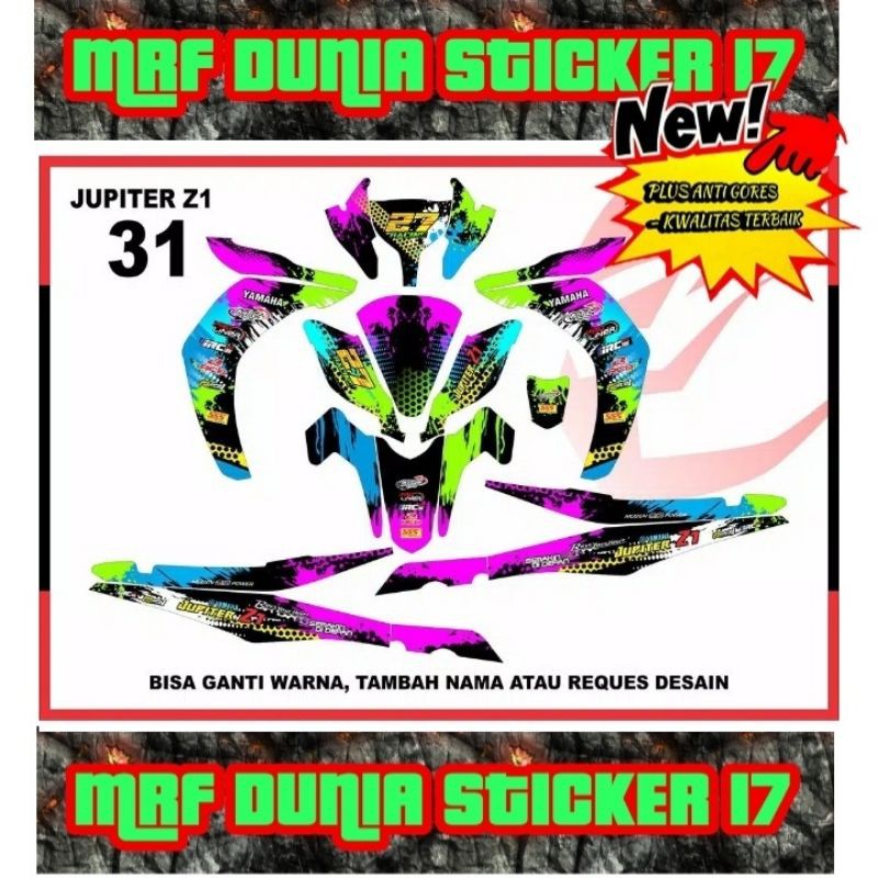Sticker decal Jupiter Z1 Full Body Striping Jupiter Z1 Sticker Jupiter Z1 Sticker Jupiter Z1 31