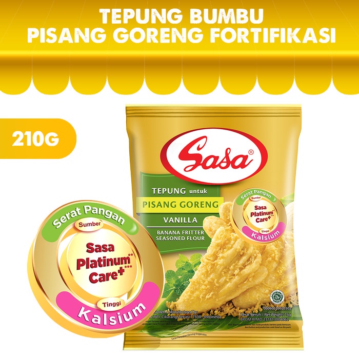 

TERBARU SASA Tepung Bumbu Pisang Goreng VANILLA 210gr