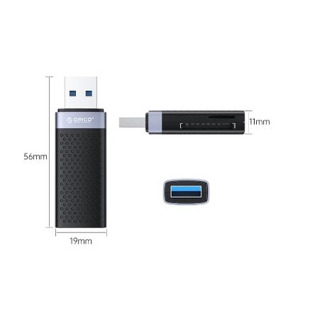 Card reader orico usb 3.0 Tf micro sd SD 5Gbps dual reading adapter cs2t-a3 - Pembaca kartu memory usb3.0