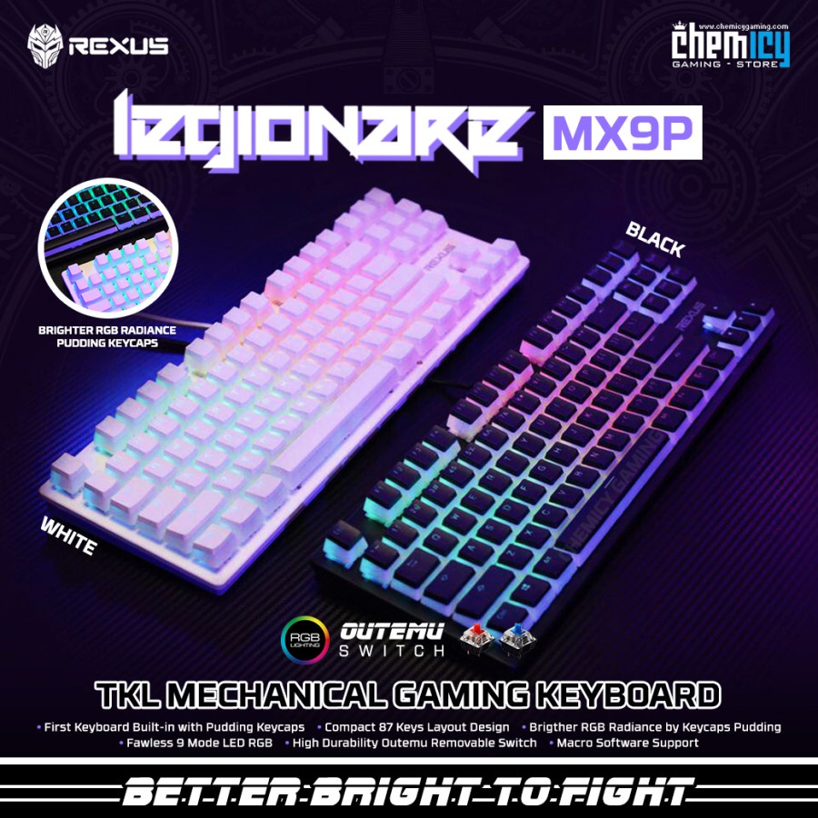 Rexus Legionare MX9P RGB TKL Mechanical Gaming Keyboard