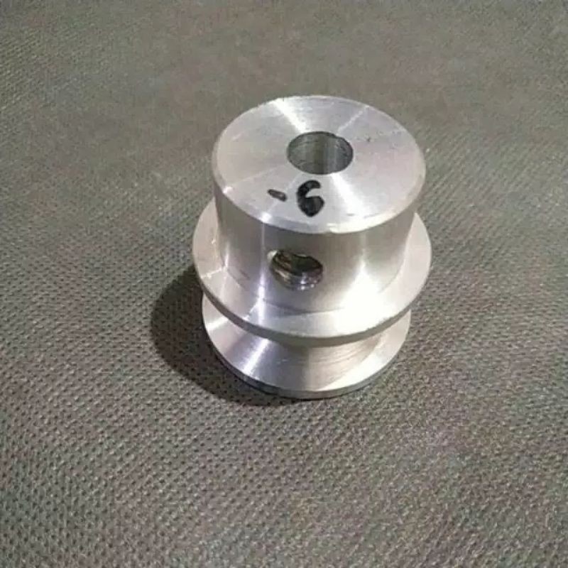 Pulley puli alumunium A1 - 2 inch as 9 mm puli alumunium 2 inch