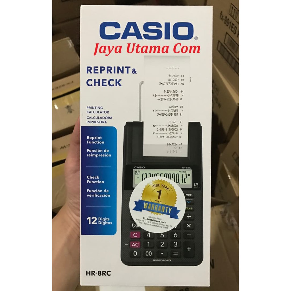 

Kalkulator Casio HR 8 RC