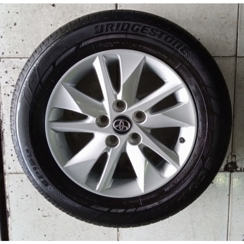 Velg Variasi Pelek Mobil Second OEM Original Toyota Inova Reborn Ring 16 H5x114 + Ban Bridgestone 20