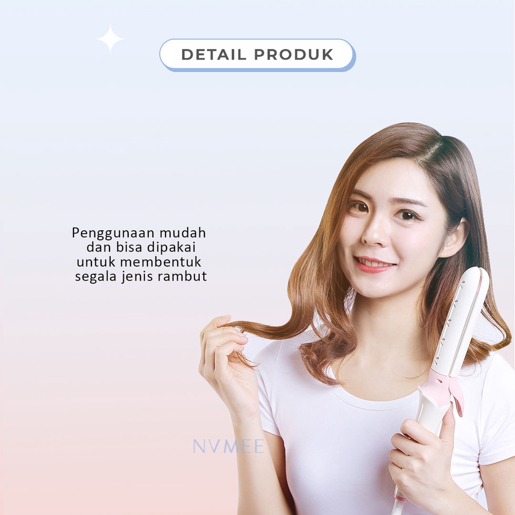 NVMEE - Catokan Pelurus Pengeriting Scorpio Hair Styler Bisa Dilipat