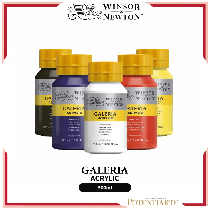 

(TERLARIS) Cat Akrilik Winsor & Newton Galeria 500ml Acrylic Series 1 - Part 02 - MARS BLACK