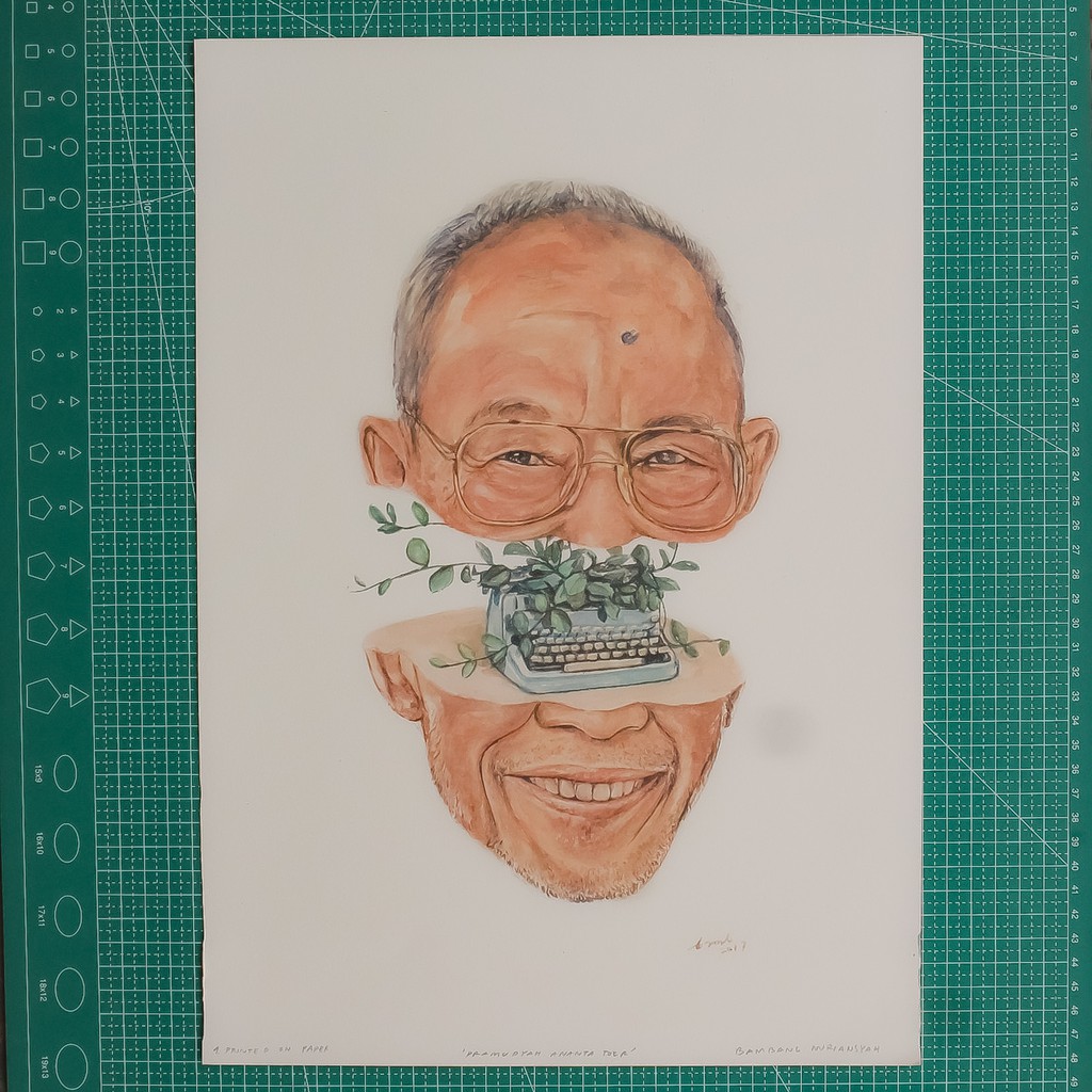 Artprint Pramoedya Ananta Toer Karya Bamb (Tanpa Frame)