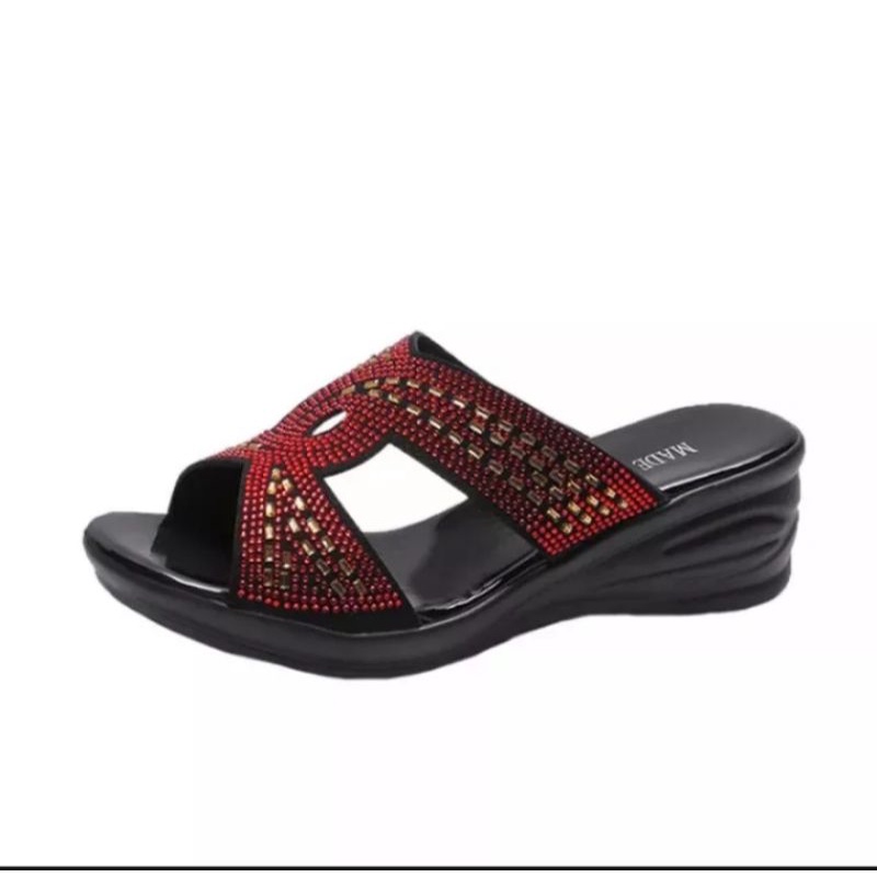 TERLARIS..Sandal Wedges Wanita /Sandal Selop Wanita /Sandal Wanita Terbaru 2021 /COD