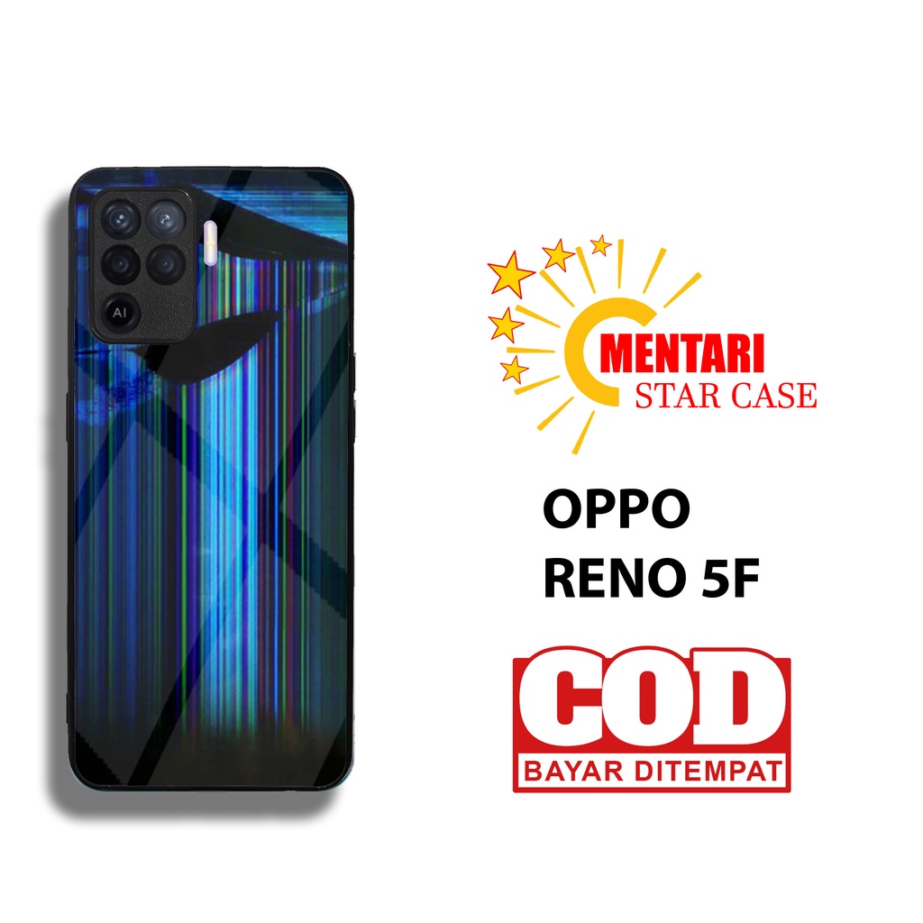 Case OPPO RENO 5F MOTIF LCD RUSAK Mentari Casing Casing hp Case hp Motif case Motif Casing Casing Ha