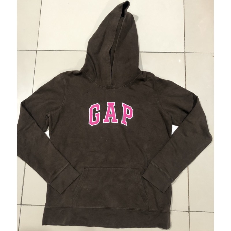 hoodie gap coklat