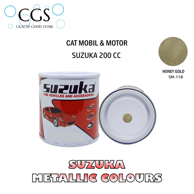 Cat Suzuka HONEY GOLD SM118 200cc - cat motor gold - cat mobil gold - cat velg motor gold - cat gold