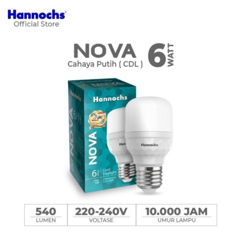 Lampu LED Hannochs Nova 6/12/18/24/30 Watt - Cahaya Putih