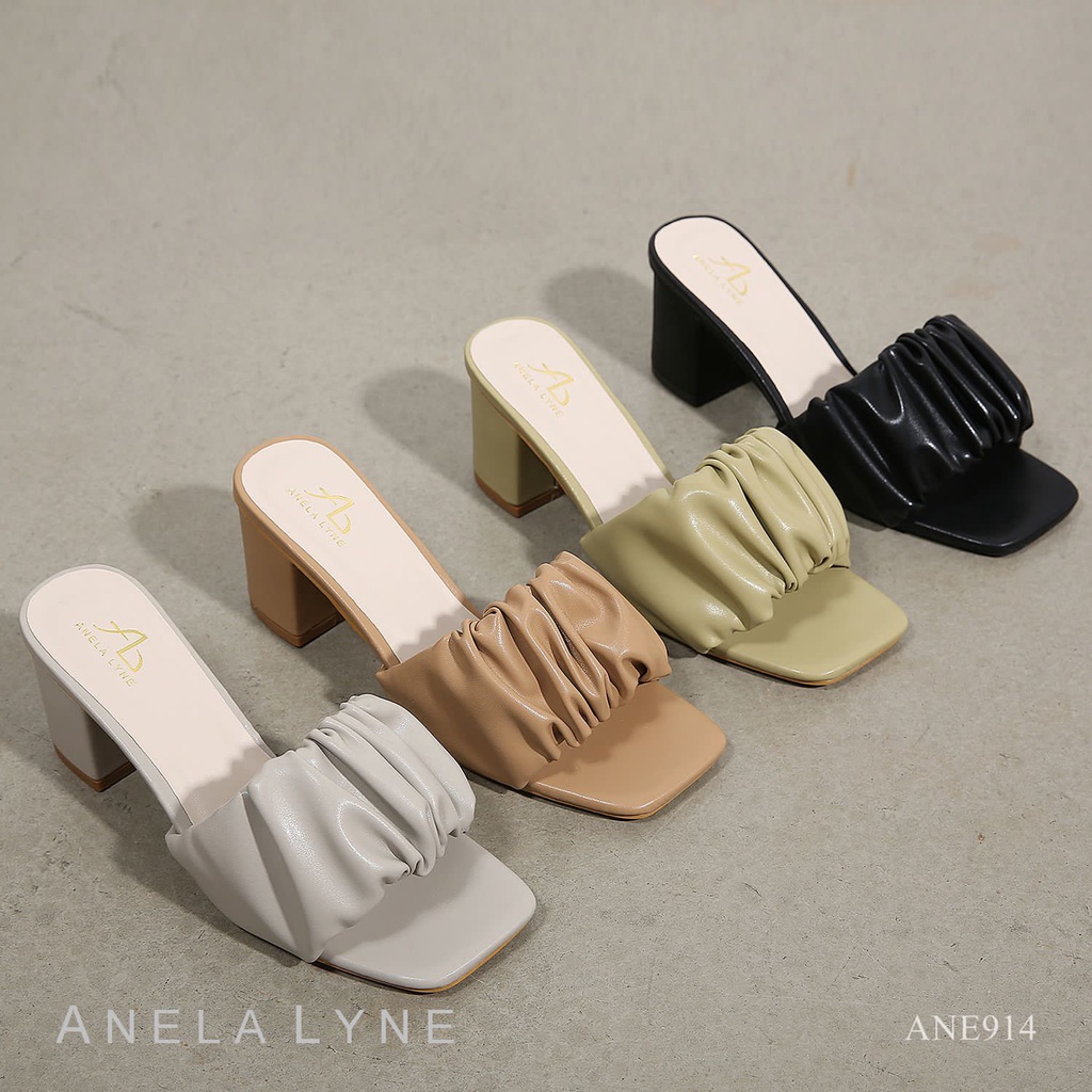 ANELA LYNE MULES HEELS STRAPS SHOES ONDINE ANE914 ORIGINAL