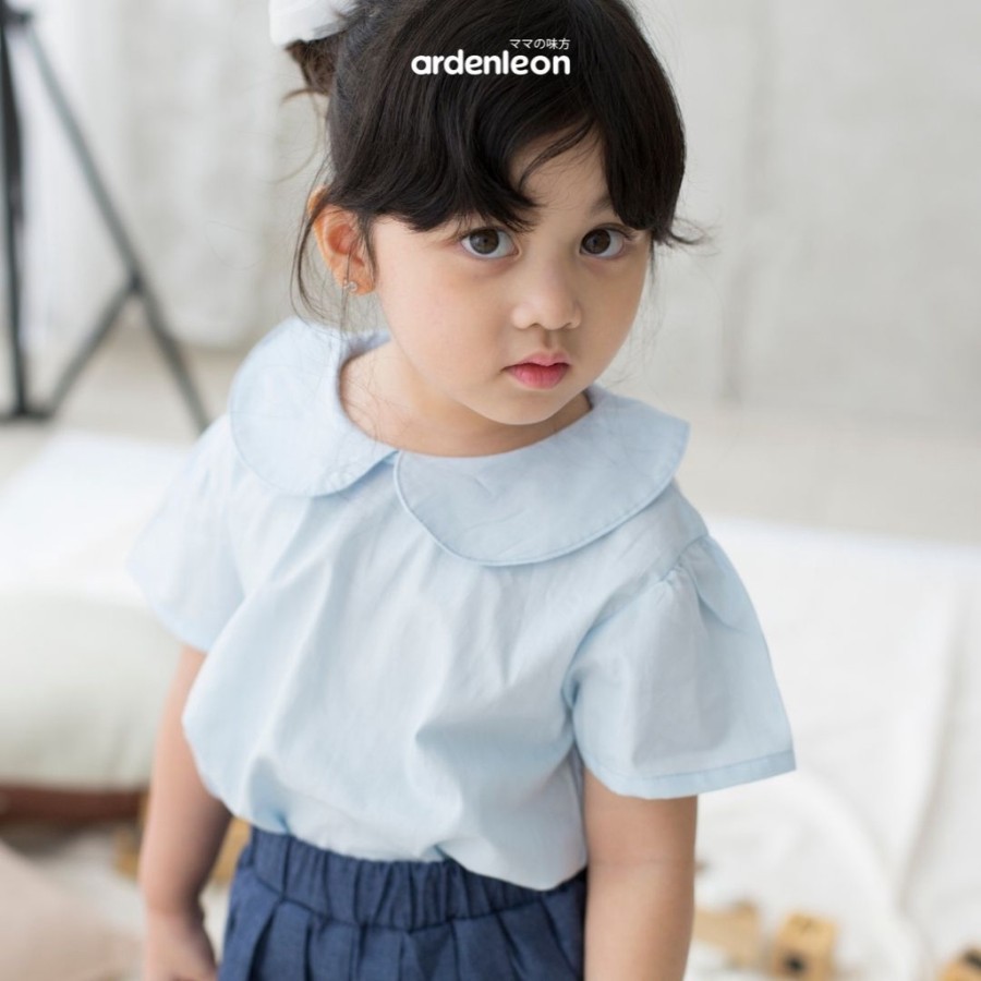 ARDENLEON Girls Luna Collar Blouse Atasan Anak
