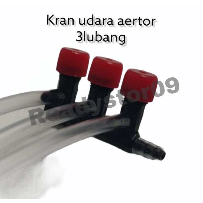 Kran aerator 3lubang / kran aerator 3jalur / kran aerator 3way merah