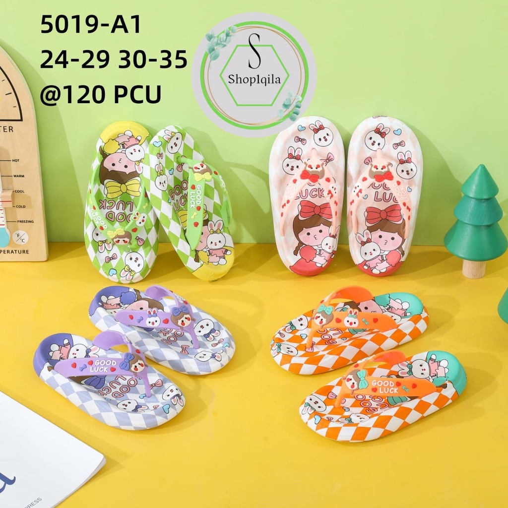 Sandal jepit anak perempuan karet jelly chibi goodluck balance 5019-A1 (24-35) Sandal anak import terlaris