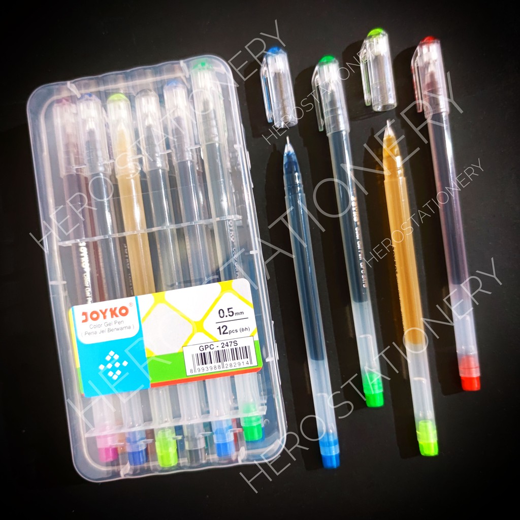 

PRODUK- PEN GEL JOYKO COLOR SET 12 WARNA 0.5 MM GPC-247S .