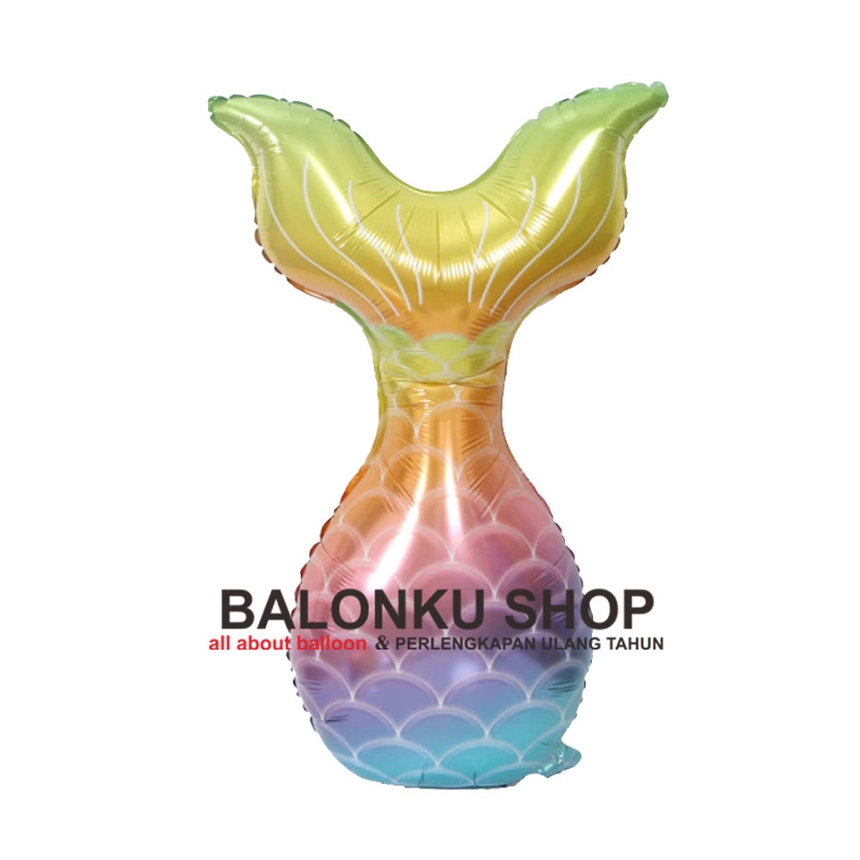 Balon Foil Mermaid Tail / Balon Ekor Putri Duyung / Balon Putri Duyung