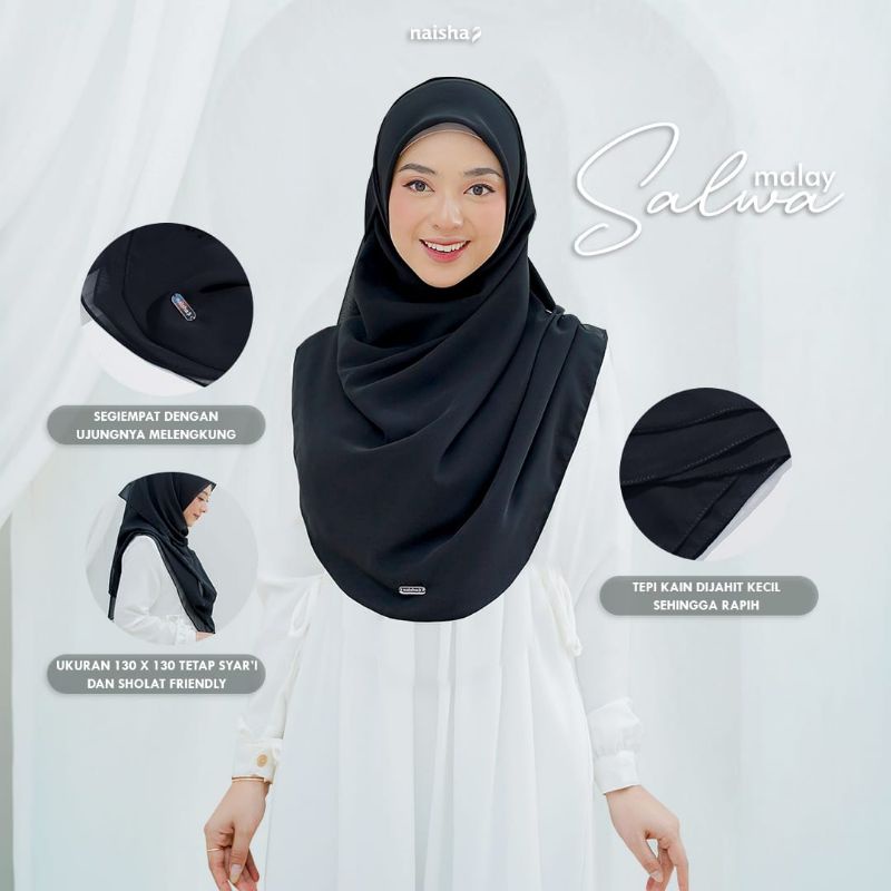 Salwa malay naisha Khimar malay khimar ceruty khimar modern khimar premium khimar terbaru khimar murah khimar syar'i khimar syari