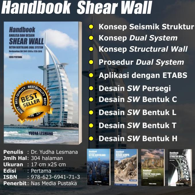 Softcover-Handbook Analisa dan Desain Shear Wall sesuai SNI 2847-2019