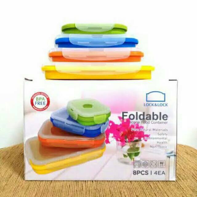 Lock&Lock Foldable Silicone Food Container