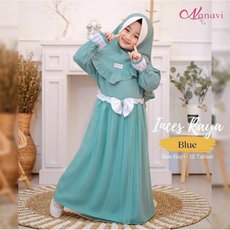 [Fashion Anak] Gamis anak INCES RAYA sethijab lucu | terbaru