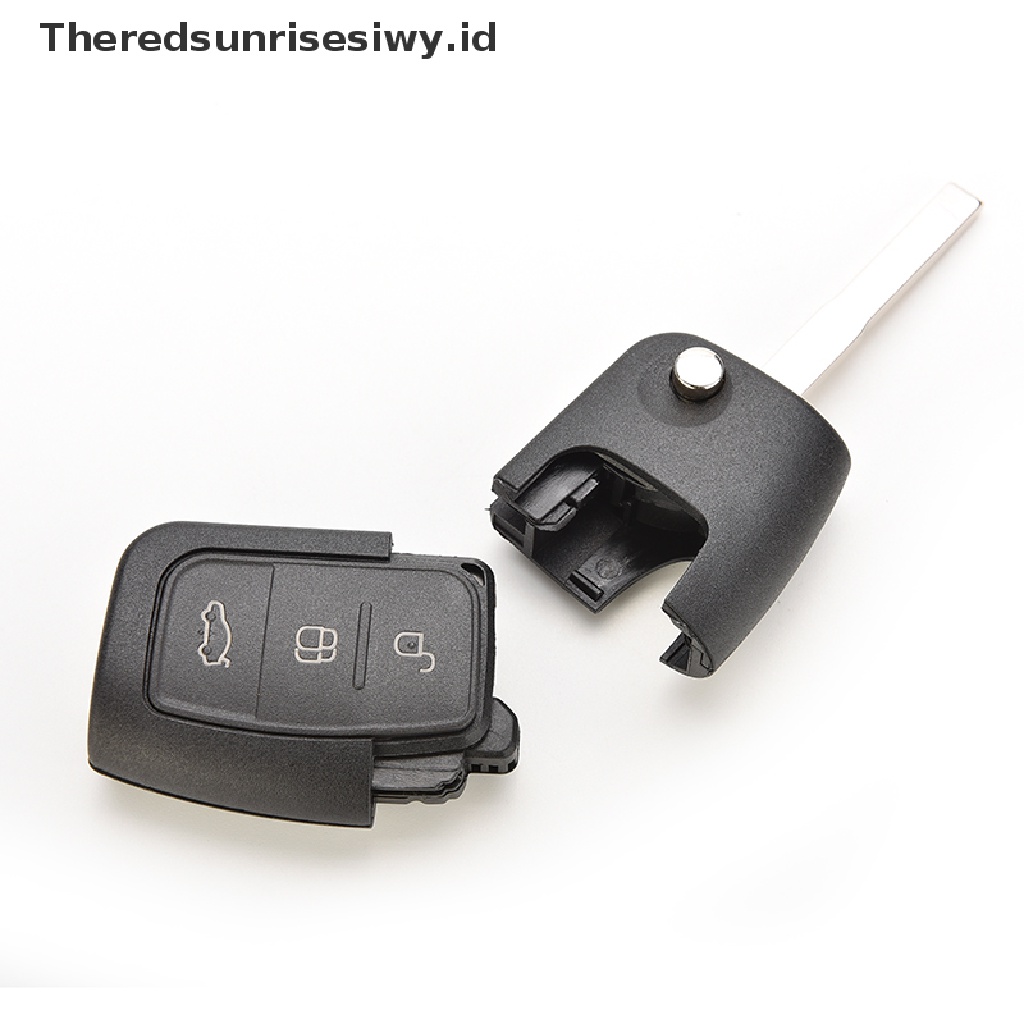 # Alat Rumah Tangga # Rumah / Casing Kunci Remote 3 Tombol Plastik Warna Hitam Untuk FORD Focus Fiesta