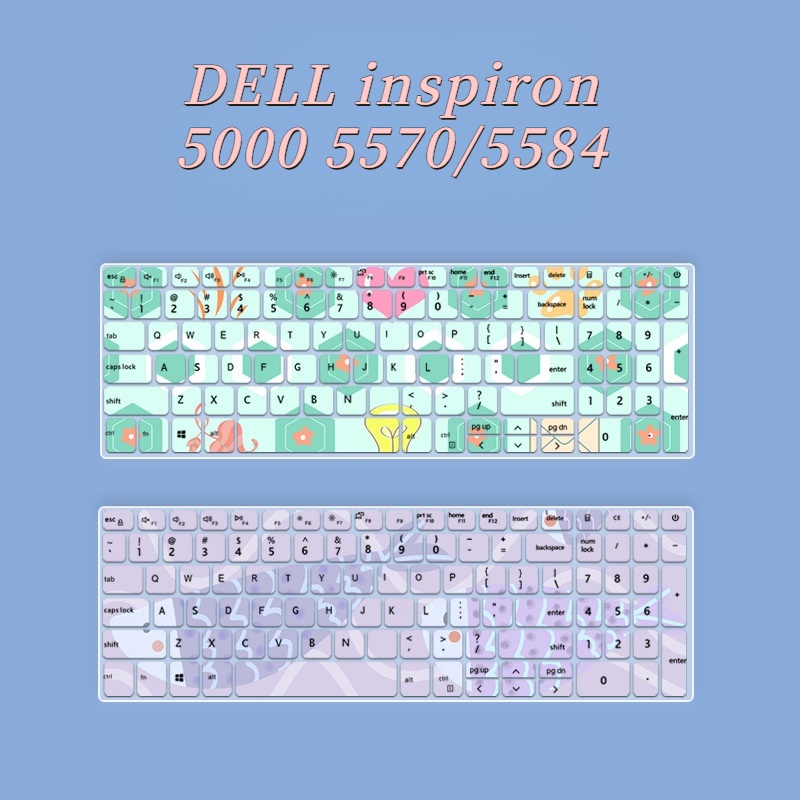 Film Pelindung Debu Motif Kartun Bunga Untuk DELL Inspiron 5000 5570 / 5584 15.6 Inch