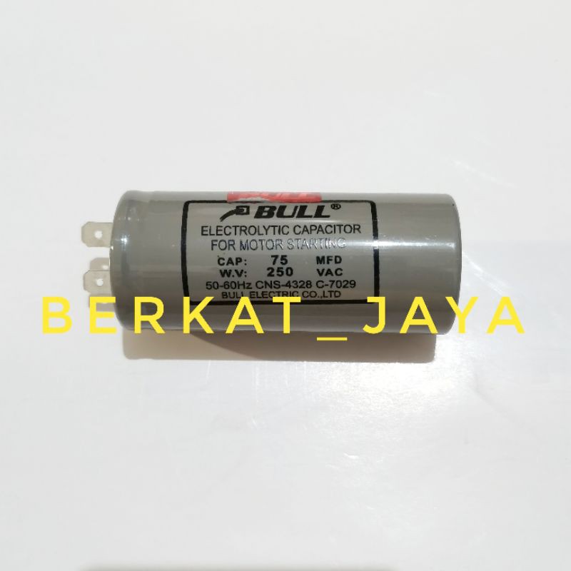 kapasitor capasitor 75 mfd Bull