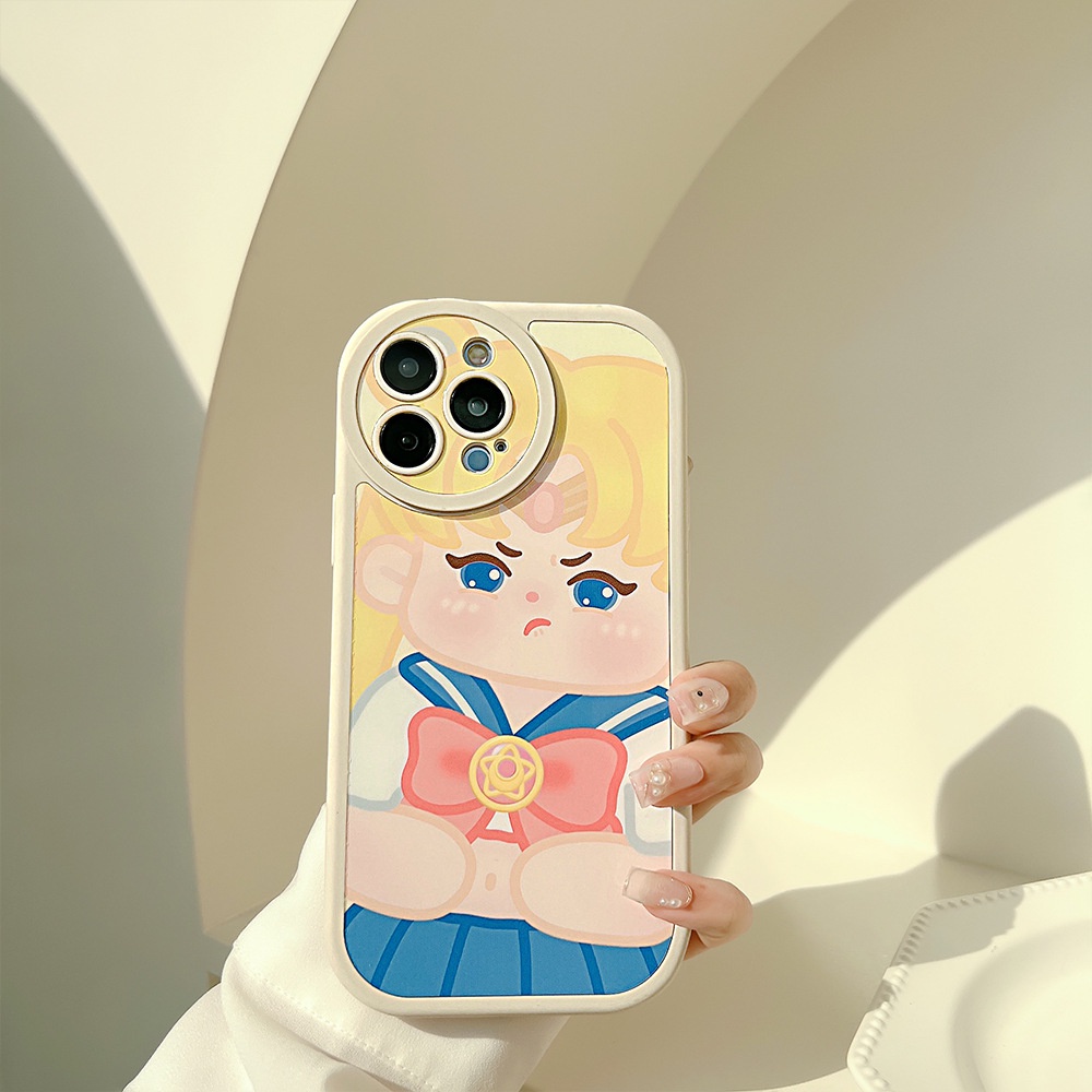 Soft Case TPU Transparan Shockproof Motif Sailor Moon Untuk iPhone 13 13pro 13prm 11 7Plus 8Plus Xr XS 13 12pro Max
