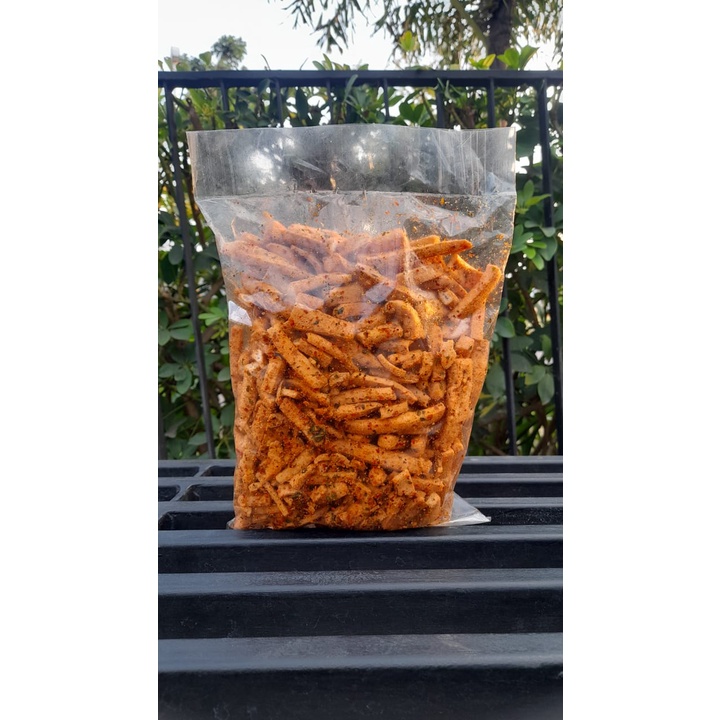 

COD- keripik basreng khas bandung pedas jeruk/cemilan hits pedas/keripik setan jadul