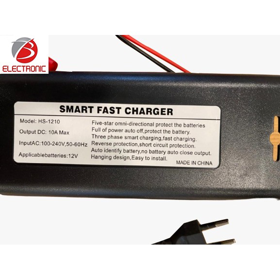 Smart Fast Charger Accu / Aki 12v 10a Cas Aki 10 A Bisa Sampai 100A