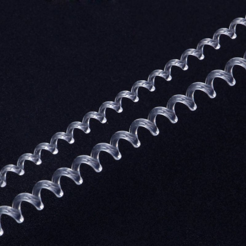 16pcs / Set Alat Pengecil Ukuran Cincin Model Spiral Transparan Dapat Disesuaikan