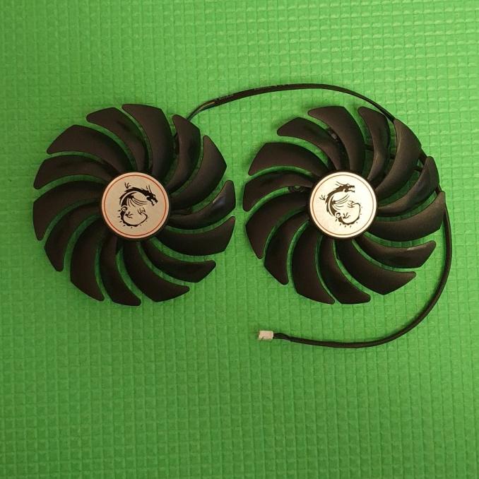 fan vga msi gaming x 95mm 4pin rx 580 570 480 470 gtx 1060 1070 1080
