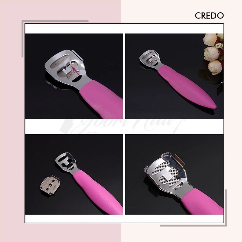 Credo pedicure skin shaver corn cuticle remover file foot pembersih kulit mati pada kaki kapalan