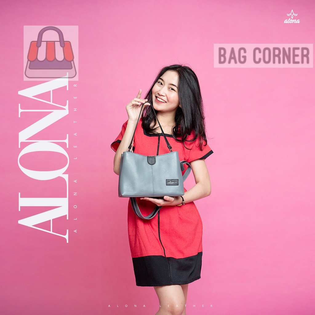 BagCorner - Alona Leather Ruby Bag Tas Selempang Wanita Kulit Asli Original Branded