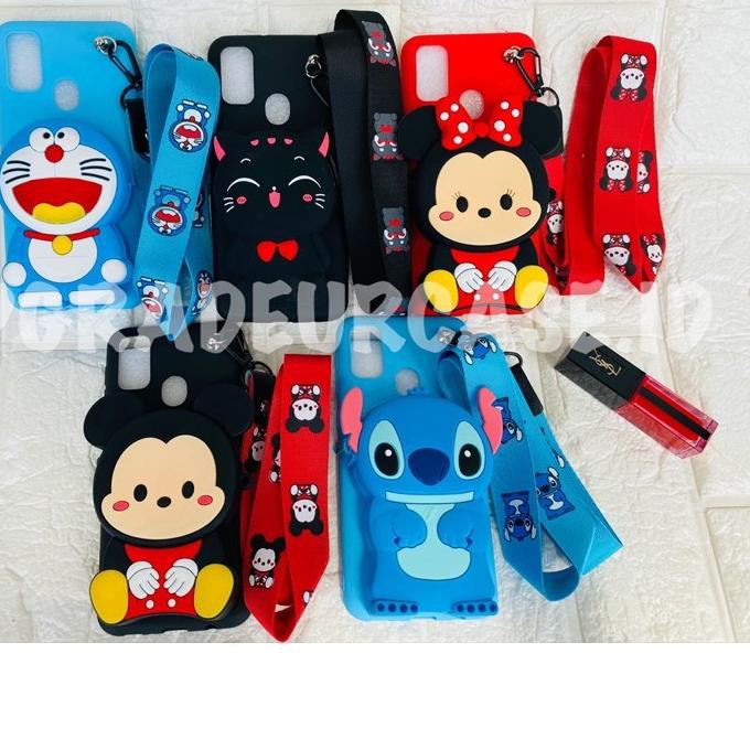 -3 XIAOMI REDMI NOTE 8 8 PRO 7 7 PRO NOTE 5A PRIME Case Disney + Tali Gantung HP & Dompet Karakter 4