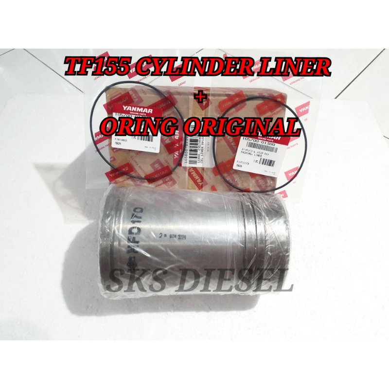 TF155 TF 155 Cylinder Liner Boring Bambu Foring + Karet Oring Mesin Diesel Yanmar Original