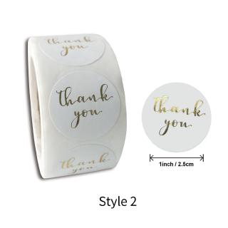 500pcs Stiker Label Kertas Kraft Bulat Tulisan Thank You 500pcs Stiker Label Kertas Kraft Bulat Tulisan Thank You