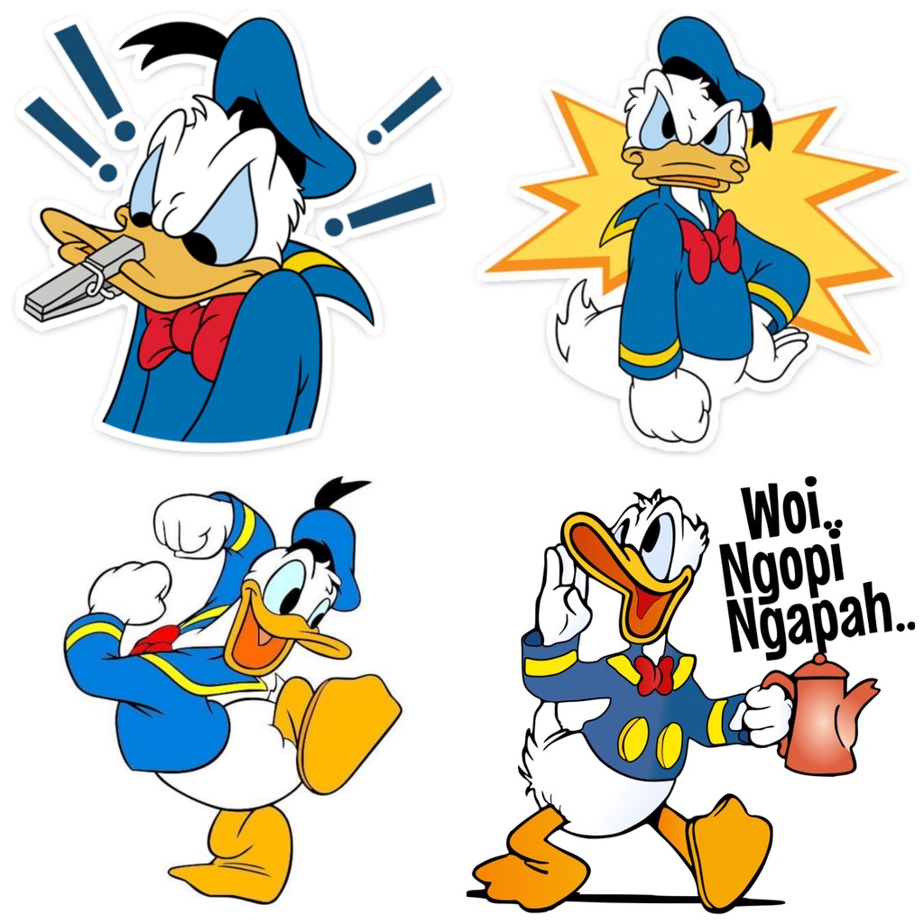 

SABLON SETRIKA DTF / STICKER SABLON PRESS SENDIRI DONAL DUCK